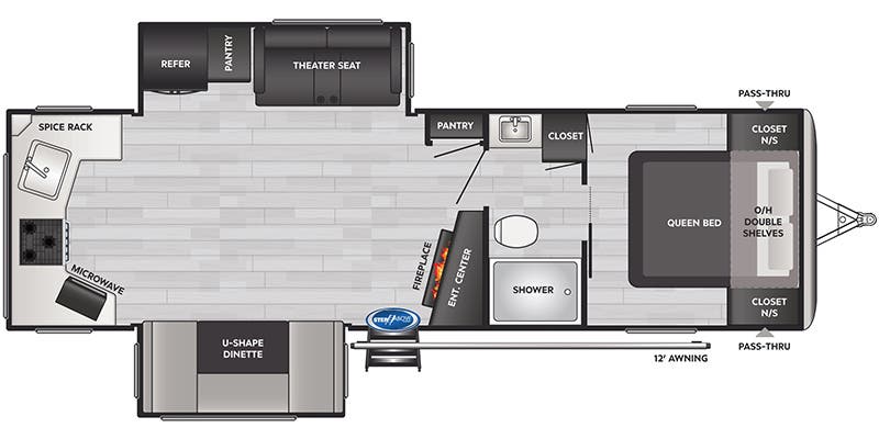 2023 KEYSTONE SPRINGDALE 281RK, , floor-plans-day image number 0